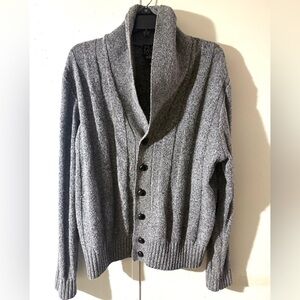 Jos. A. Bank Charcoal Button-Up Cardigan